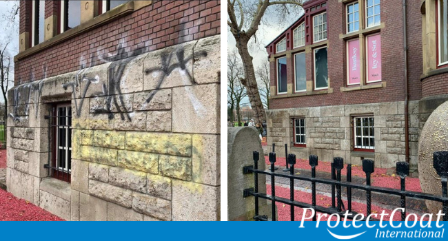 Protectcoat graffiti verwijderen